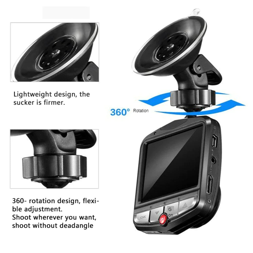 2.4'' Full HD 1080P Dash Cam Car DVR Front or Rear Camera Night Vision G-sensor